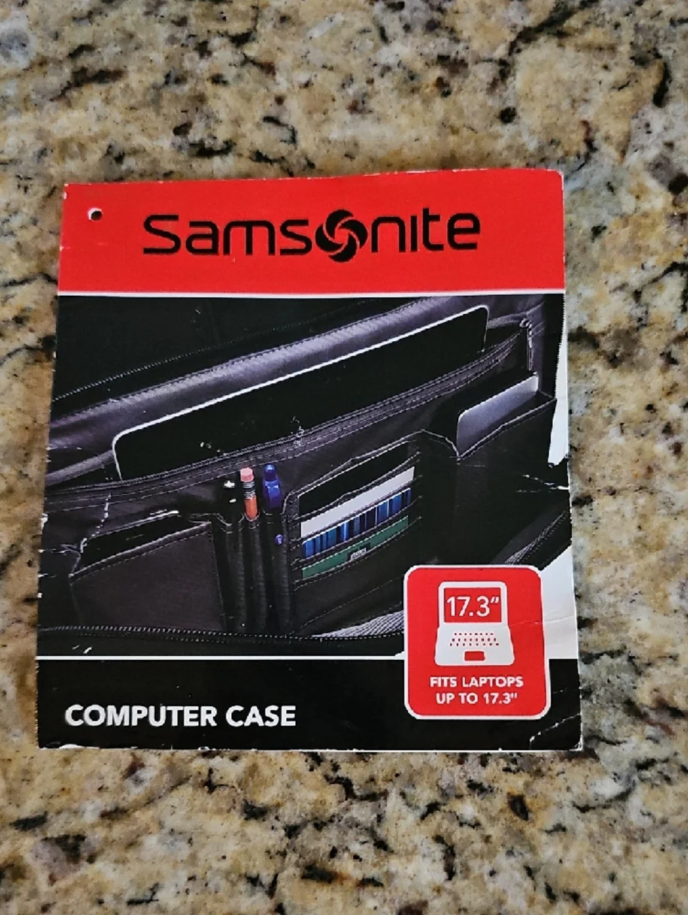 Samsonite Black Laptop Briefcase Bag - Sleek Professional Carry